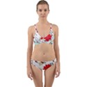 Floral pattern  Wrap Around Bikini Set View1