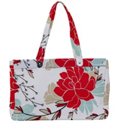 Floral Pattern  Canvas Work Bag by Sobalvarro