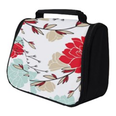 Floral Pattern  Full Print Travel Pouch (small) by Sobalvarro