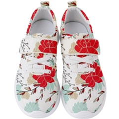 Floral Pattern  Men s Velcro Strap Shoes by Sobalvarro