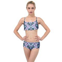 Paradise Flowers In Paradise Colors Layered Top Bikini Set by pepitasart
