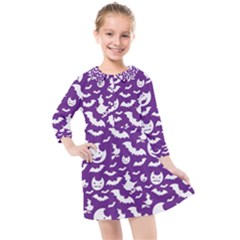 Halloween  Kids  Quarter Sleeve Shirt Dress by Sobalvarro