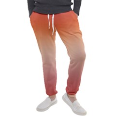 Vermilion Coral Sunset Gradient Ombre Men s Jogger Sweatpants