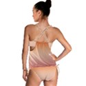 Vermilion Coral Sunset Gradient Ombre Tankini Set View2