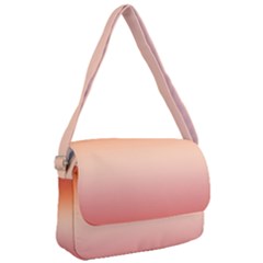 Vermilion Coral Sunset Gradient Ombre Courier Bag