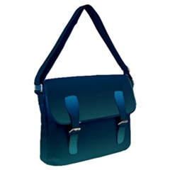 Blue Teal Green Gradient Ombre Colors Buckle Messenger Bag by SpinnyChairDesigns