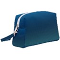 Blue Teal Green Gradient Ombre Colors Wristlet Pouch Bag (Large) View1