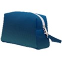 Blue Teal Green Gradient Ombre Colors Wristlet Pouch Bag (Large) View2