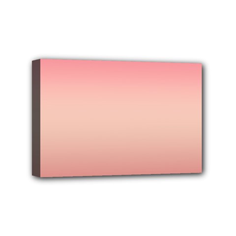 Pink Blush Gradient Ombre Colors Mini Canvas 6  X 4  (stretched) by SpinnyChairDesigns