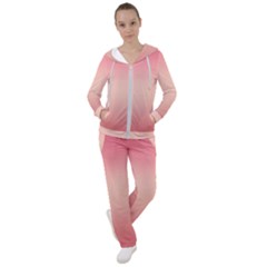 Pink Blush Gradient Ombre Colors Women s Tracksuit by SpinnyChairDesigns