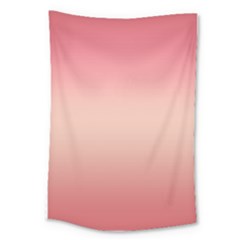 Pink Blush Gradient Ombre Colors Large Tapestry by SpinnyChairDesigns