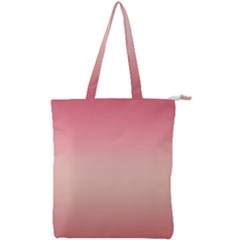 Pink Blush Gradient Ombre Colors Double Zip Up Tote Bag by SpinnyChairDesigns