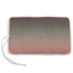 Tea Rose And Sage Gradient Ombre Colors Pen Storage Case (l) by SpinnyChairDesigns