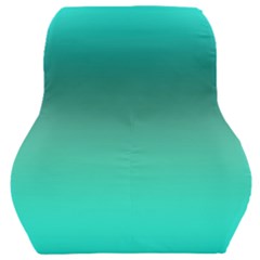 Teal Turquoise Green Gradient Ombre Car Seat Back Cushion  by SpinnyChairDesigns