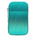 Teal Turquoise Green Gradient Ombre Waist Pouch (Small) View1