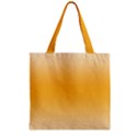Saffron Yellow and Cream Gradient Ombre Color Zipper Grocery Tote Bag View2
