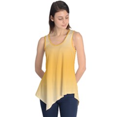 Saffron Yellow And Cream Gradient Ombre Color Sleeveless Tunic by SpinnyChairDesigns