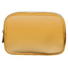 Saffron Yellow And Cream Gradient Ombre Color Make Up Pouch (small) by SpinnyChairDesigns