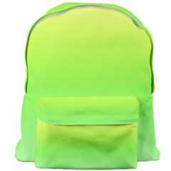 Lemon Yellow And Lime Green Gradient Ombre Color Giant Full Print Backpack by SpinnyChairDesigns