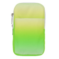 Lemon Yellow And Lime Green Gradient Ombre Color Waist Pouch (small) by SpinnyChairDesigns