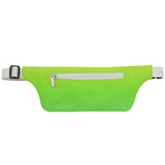 Lemon Yellow And Lime Green Gradient Ombre Color Active Waist Bag by SpinnyChairDesigns