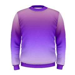 Plum And Violet Purple Gradient Ombre Color Men s Sweatshirt by SpinnyChairDesigns