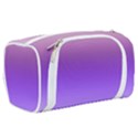 Plum and Violet Purple Gradient Ombre Color Toiletries Pouch View2