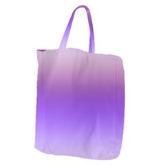 Plum And Violet Purple Gradient Ombre Color Giant Grocery Tote by SpinnyChairDesigns
