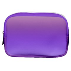 Plum And Violet Purple Gradient Ombre Color Make Up Pouch (small) by SpinnyChairDesigns