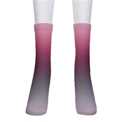 Blush Pink And Grey Gradient Ombre Color Men s Crew Socks