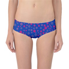Bisexual Pride Tiny Scattered Flowers Pattern Classic Bikini Bottoms by VernenInk