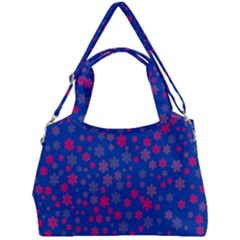 Bisexual Pride Tiny Scattered Flowers Pattern Double Compartment Shoulder Bag by VernenInk