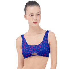 Bisexual Pride Tiny Scattered Flowers Pattern The Little Details Bikini Top by VernenInk