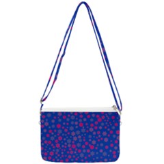 Bisexual Pride Tiny Scattered Flowers Pattern Double Gusset Crossbody Bag by VernenInk