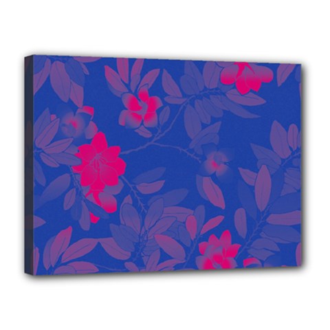 Bi Floral-pattern-background-1308 Canvas 16  x 12  (Stretched)