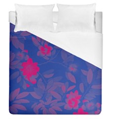 Bi Floral-pattern-background-1308 Duvet Cover (Queen Size)