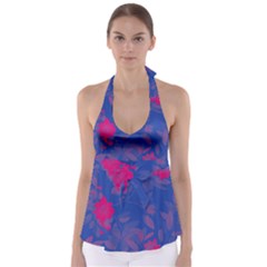 Bi Floral-pattern-background-1308 Babydoll Tankini Top