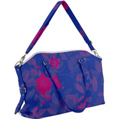 Bi Floral-pattern-background-1308 Canvas Crossbody Bag