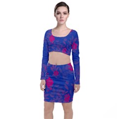Bi Floral-pattern-background-1308 Top and Skirt Sets