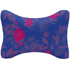 Bi Floral-pattern-background-1308 Seat Head Rest Cushion by VernenInk
