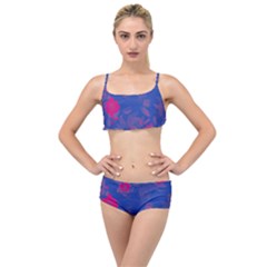 Bi Floral-pattern-background-1308 Layered Top Bikini Set