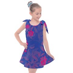 Bi Floral-pattern-background-1308 Kids  Tie Up Tunic Dress