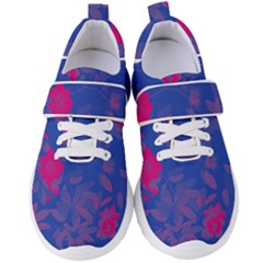 Bi Floral-pattern-background-1308 Women s Velcro Strap Shoes