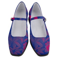 Bi Floral-pattern-background-1308 Women s Mary Jane Shoes