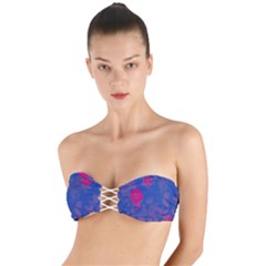 Bi Floral-pattern-background-1308 Twist Bandeau Bikini Top