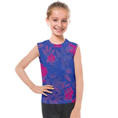 Bi Floral-pattern-background-1308 Kids  Mesh Tank Top