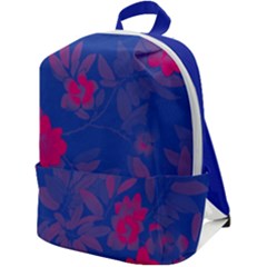 Bi Floral-pattern-background-1308 Zip Up Backpack