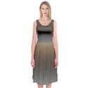 Brown and Grey Gradient Ombre Color Midi Sleeveless Dress View1