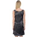 Black Tourmaline Stone Geometric Pattern Sleeveless Satin Nightdress View2