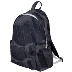 Black Tourmaline Stone Geometric Pattern The Plain Backpack by SpinnyChairDesigns
